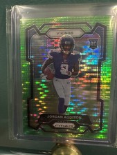 2023 Panini Prizm Jordan Addison Neon Green Pulsar Vikings Rookie Card #368 RC