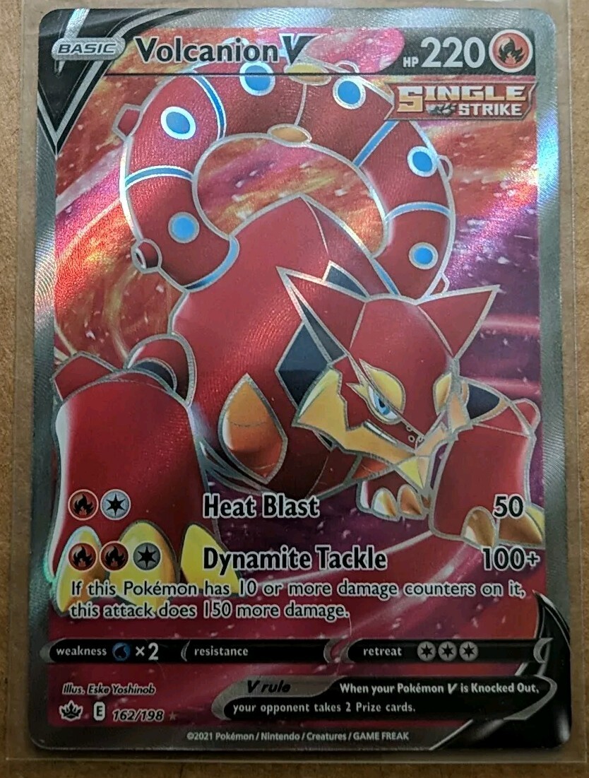 Pokemon - Volcanion V (Full Art) - 162/198 - Chilling Reign - Holo - Ultra Ra NM