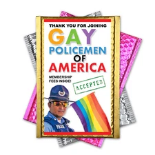 Gay Policeman Prank Mail Practical Joke Sent Directly to Friends