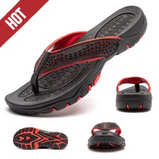 Men Flip Flops Athletic Outdoor Beach Sandals Arch Support Thong Sandals Shoe US