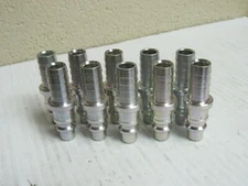 (10) NO NAME STEEL PNEUMATIC HOSE CONNECTOR COUPLING DQC SERIES D 1/2" X 7/16"