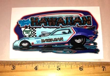Roland Leong 1982 HAWAIIAN Dodge Omni NHRA Funny Car Sticker Decal