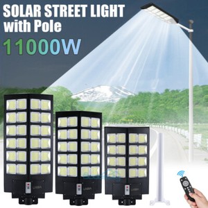 11000W Super Bright Solar Street Light Outdoor Commercial Dusk to Dawn Road Lamp