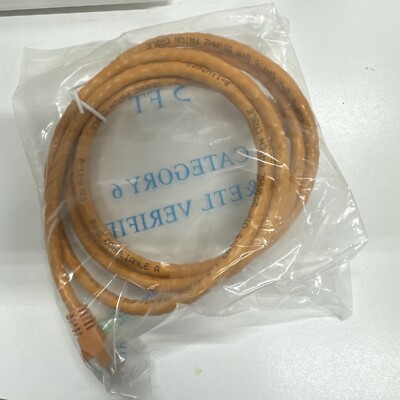E151955-A CSA LL79189 ETL Varified 75 C Orange Patch Cable 5 Feet