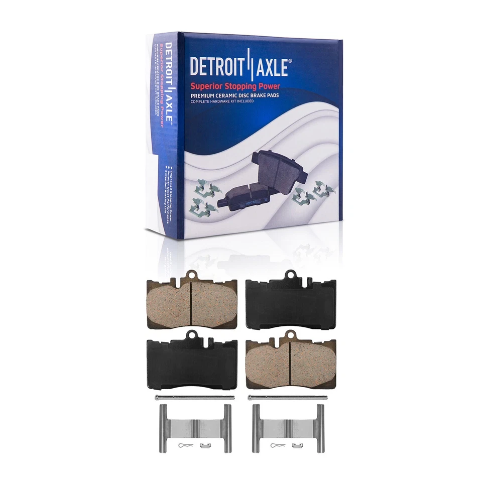 Kit de pastillas de freno de cerámica rotores de disco perforados delanteros traseros para Lexus LS430 2001-2006 Foto 4 de 4