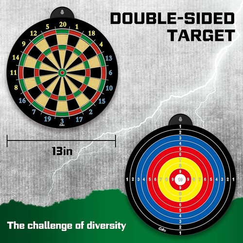 Magnetic Dart Board Set w/12 Darts - Fun Indoor Party Game for Kids Ages 5-12 - Picture 3 of 27
