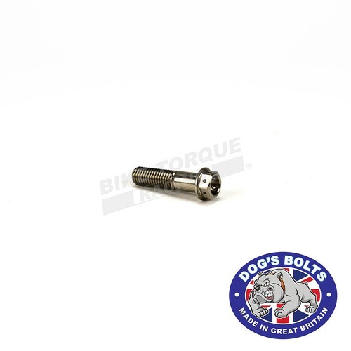 Pernos de cabeza hexagonal de acero inoxidable perforado M10 40 mm x 5 - Imagen 2 de 3