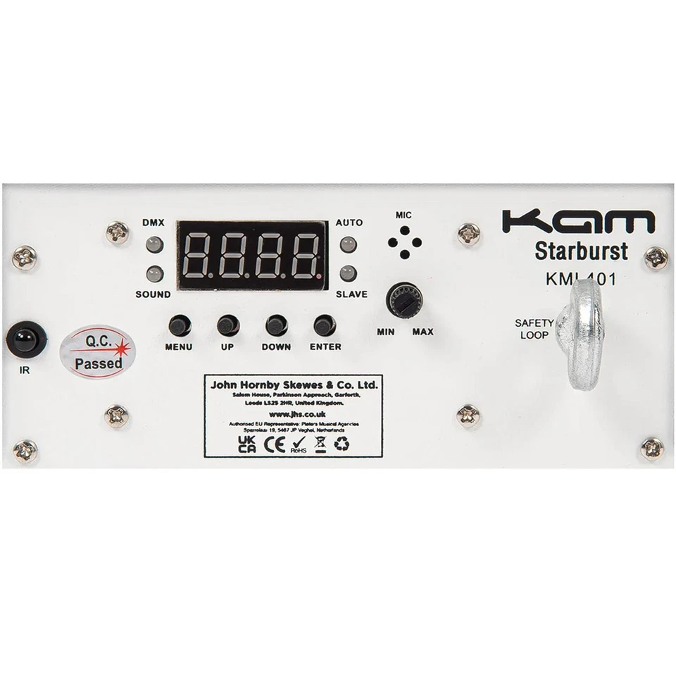 Kam Stratosphere Ghost Starburst White Mirror Ball Effect Light RGBW Disco DJ - Image 3 of 4