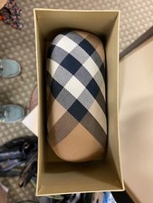 Authentic "Burberry" Nova Check hard shell plaid eyeglass case. with Original