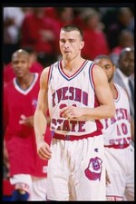 Guard Chris Herren Fresno State Bulldogs walks down the court the - Old Photo