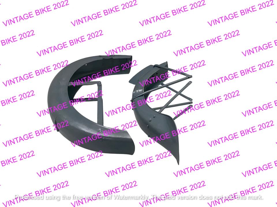 Juego guardabarros BMW R25 AÑOS 50 acero crudo con soportes/APTO PARA Foto 4 de 4