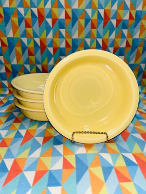 FIESTA NEW 7/8” retired pale light yellow medium BOWLS 19 oz