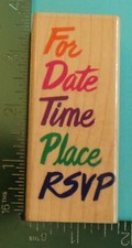 POSH INVITATION Rubber Stamp by Rubber Stampede Party Invite