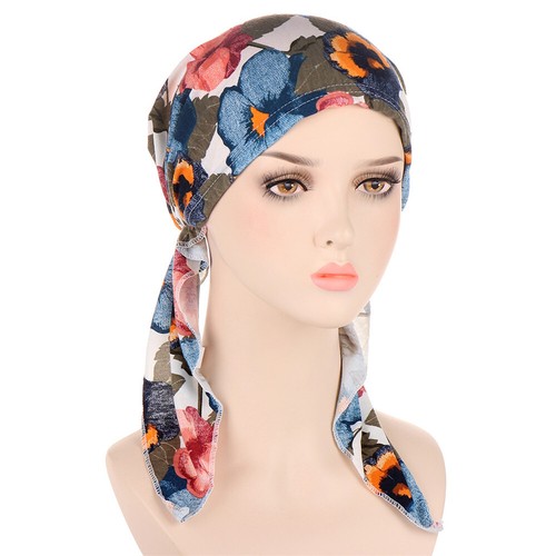 Damen Muslim Hijab Krebs Chemo Mütze Turban Kappe Abdeckung Haarausfall Kopftuch Halstuch - Bild 30 von 36
