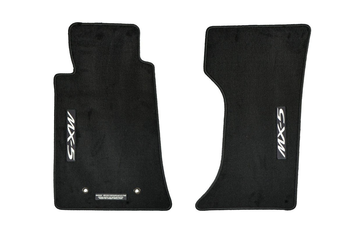 2006-2015 Mazda MX-5 Miata Floor Mats Set of 2 Front Black