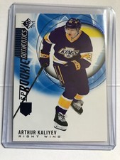 2020-21 SP Hockey Base Rookie Authentics Blue Arthur Kaliyev Los Angeles Kings