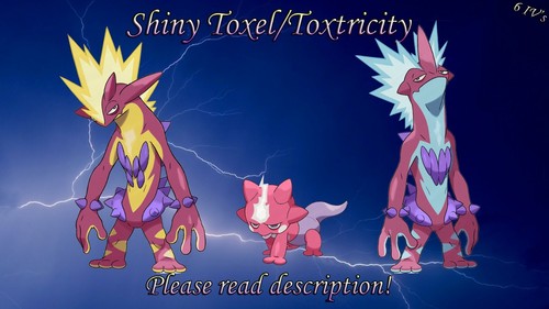 Shiny Toxel Toxtricity 6 Iv Pokemon Sword Shield Ebay