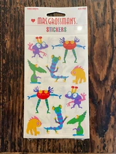 Mrs Grossman SEALED Giant Endofuns Stickers 1995 - Package Contains 3 Strips VTG