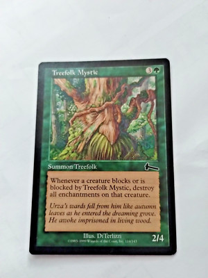 MTG Treefolk Mystic Urza's Legacy Regular Common - Some Edge Wear - See Pics