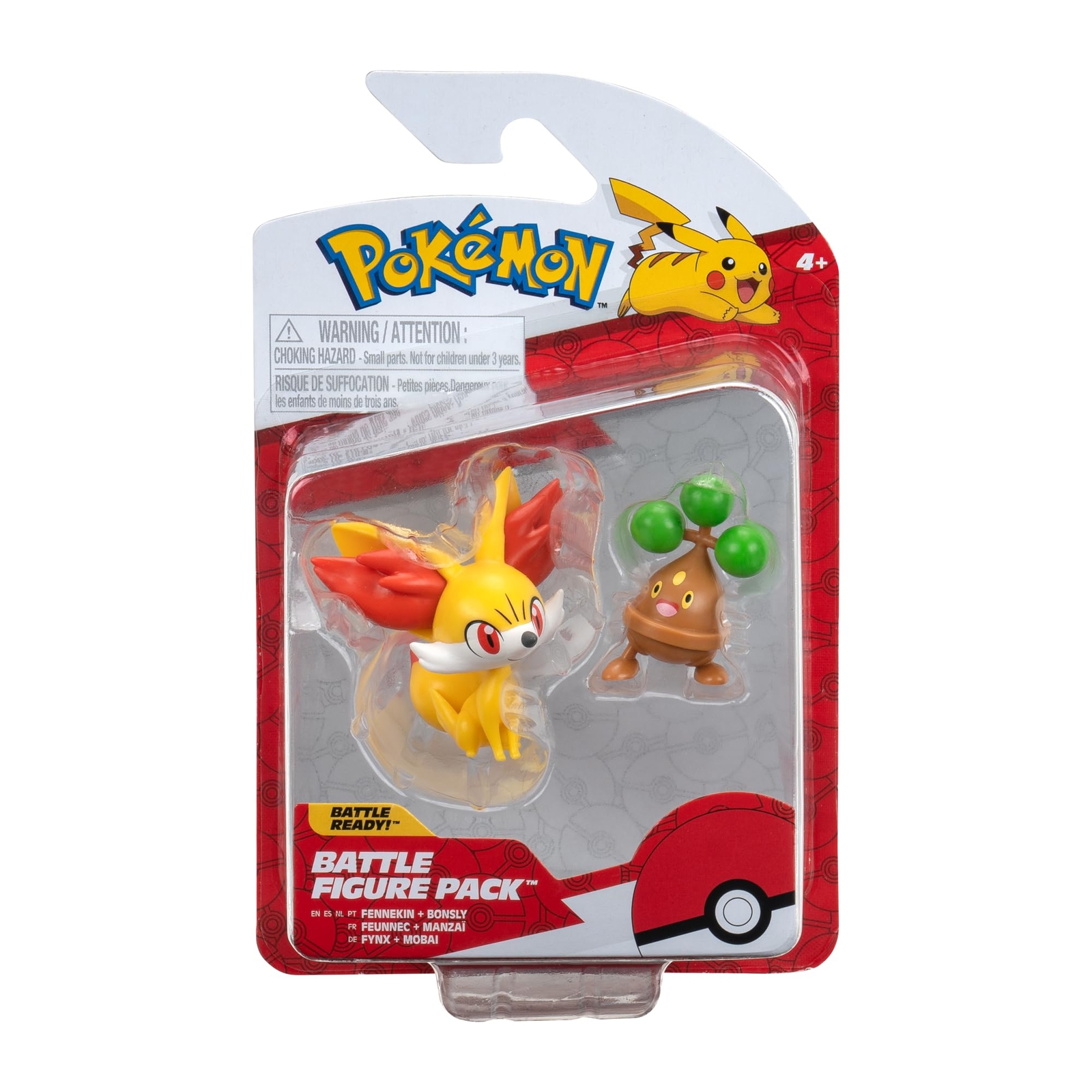 Pokemon Battle Figure Fennekin vs Bonsly Collectible Toy