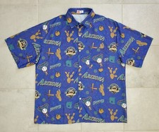 Arizona Diamondbacks Men's XL 25th Anniversary Hawaiian Button Shirt EUC