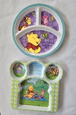2 Zak Designs Winnie The Pooh Toddler Melamine Divided Food Dishes,Taiwan, China