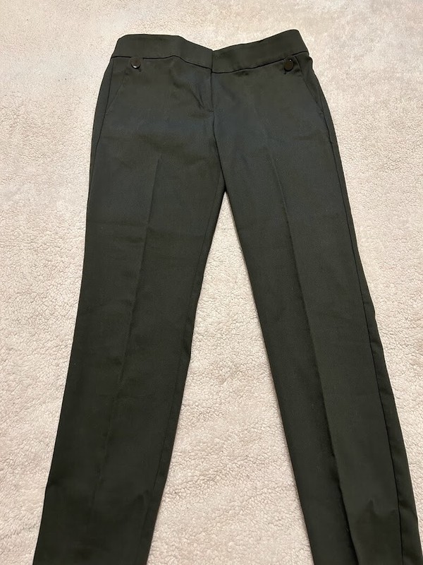 LOFT Marisa Slim Ankle Stretch Dress Pants Dark Green Size 6