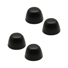 Pair of 2 Black Toilet Bolt Covers Rustproof Aluminum Pack of 2