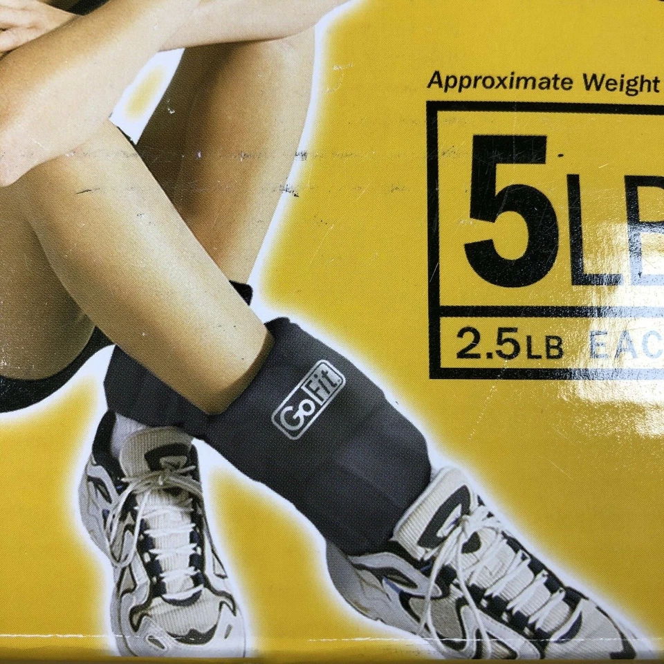 Pesas de tobillo GoFit.com pesas ajustables de 1 lb a 2,5 lb cierre de agarre automático cada uno Foto 4 de 4