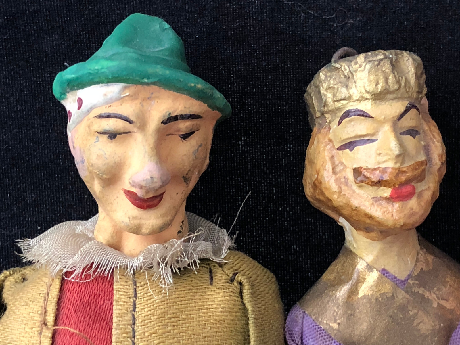 Marionnettes Anciennes XIXème - Pour Opéra Ou Théâtre Miniature - Jouet Ancien
