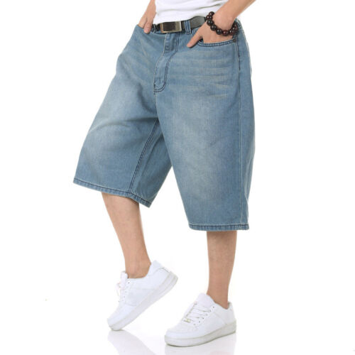 Men Denim Shorts Baggy Oversized Half