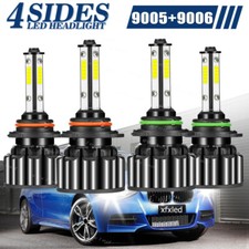 4side 90059006 Led Combo Headlight Kit Cob 440w Light Bulbs High Low Beam