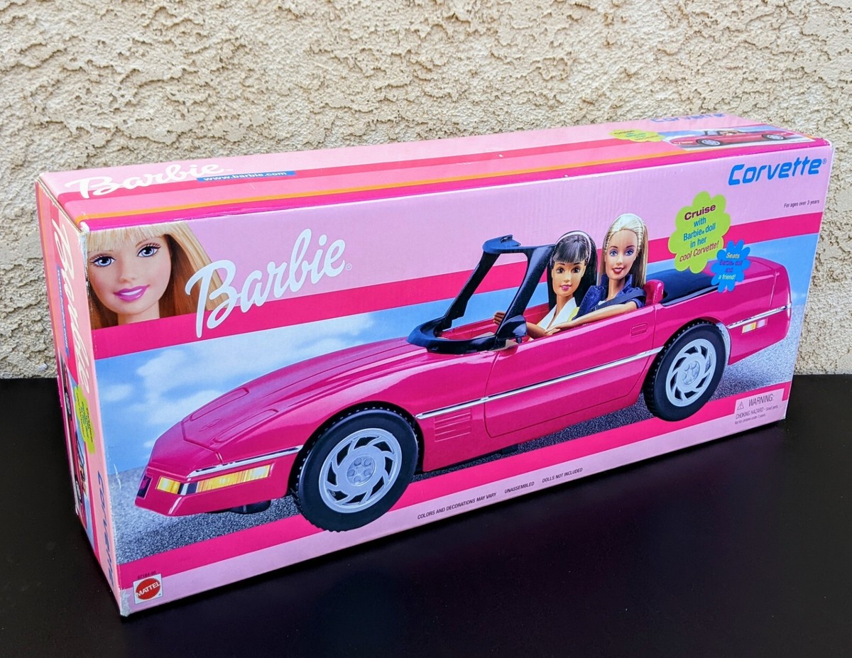 1994 Mattel Barbie Corvette Convertible Pink Black Car 18