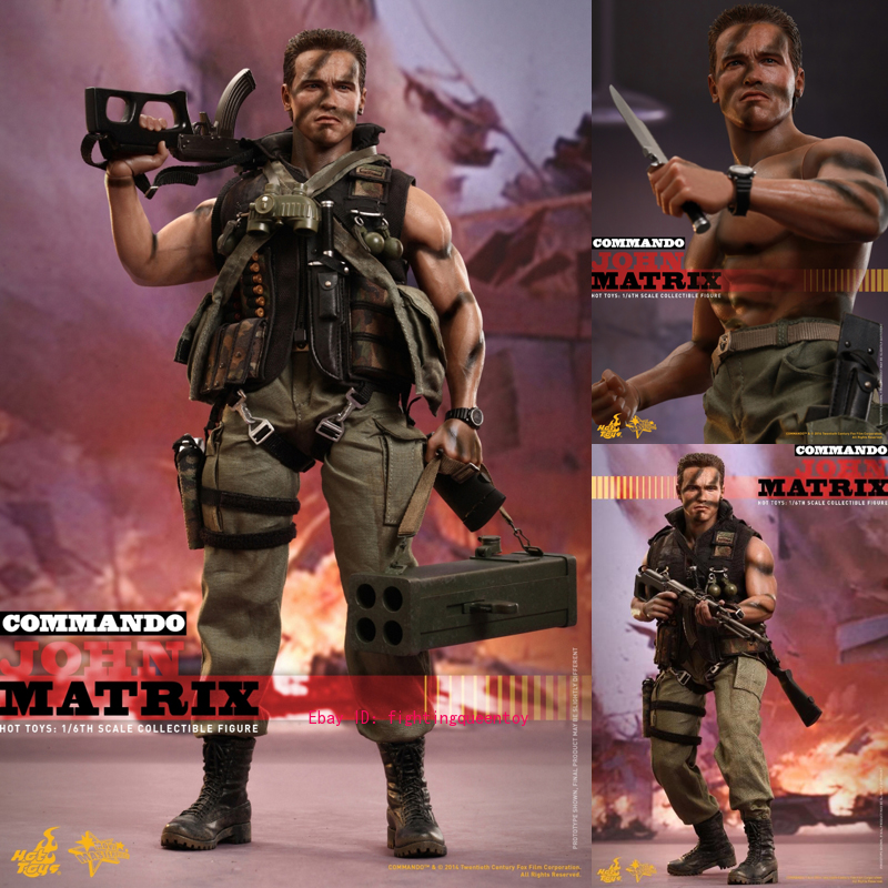 Hot Toys MMS276 Commando John Matrix 1/6 Scalae Action Figure In Hot Toys MMS276 Commando John Matrix 1/6 Scalae Action Figure In