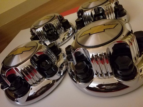 4pcs new.Chevy Silverado 1500 Tahoe Replacement 6Lugs Center Caps 5129c 16"&17" - Picture 3 of 4