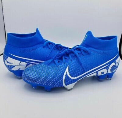 New Men's Nike Mercurial Superfly 360 VII 7 Pro FG Cleats Blue AT5382-414 Sz 13