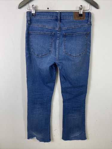 Madewell Cali Demi Boot Womens Jeans Blue Distressed High Rise Button Fly Sz 26 - 第 5/7 張圖片
