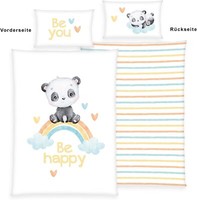 Baby BettwäSche Panda Regenbogen 100X135Cm 40X60Cm
