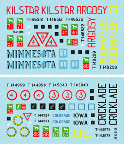 Decalcomanie Stella 1/35 9° Brigata Corazzata Brigata Brigata Brigata Brigata Brigata: Sherman Mk.II/III decal 35C1139 - Foto 2 di 2