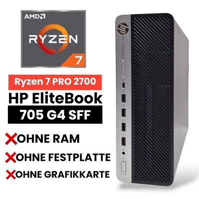 HP Elitedesk 705 G4SFF Microtower Ryzen 7 PRO 2700