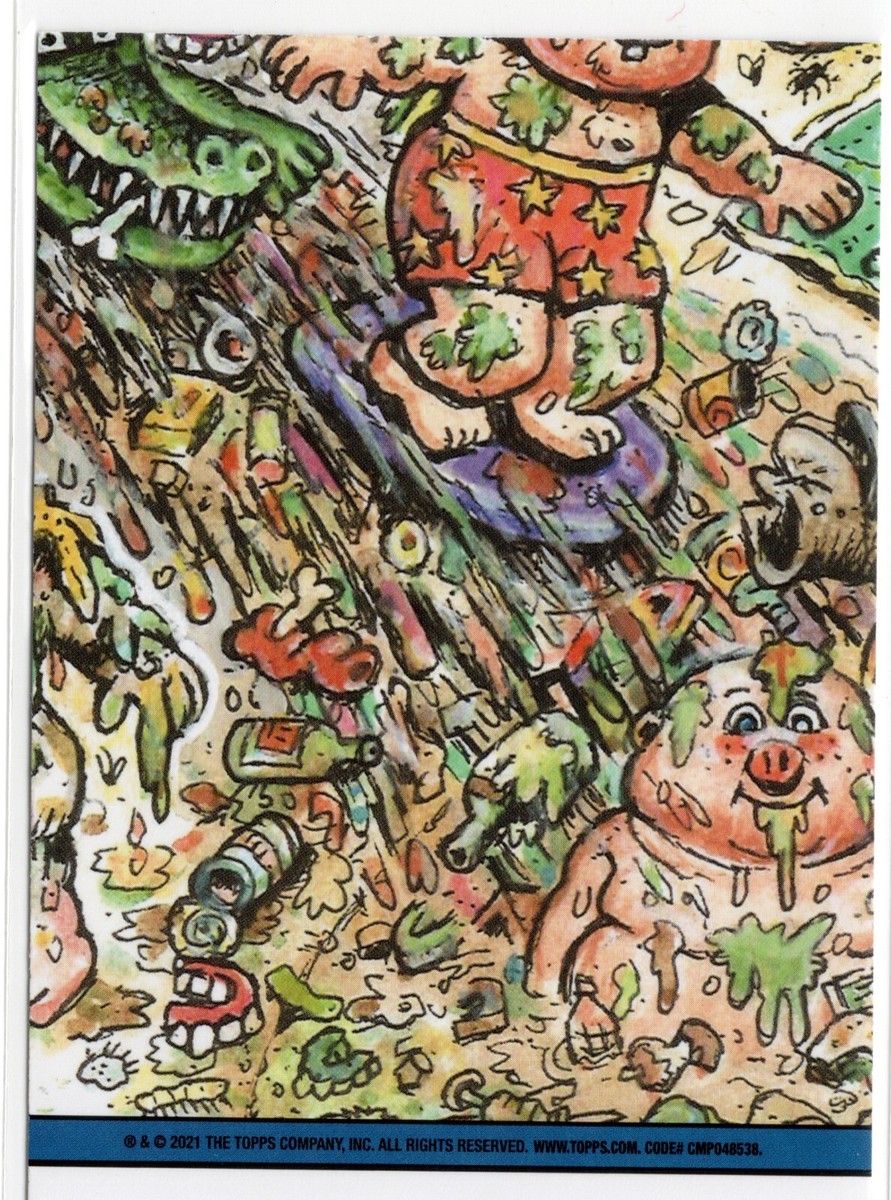 Garbage Pail Kids Go On Vacation 51a KERRY ON Booger Green