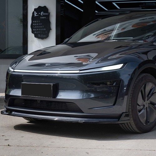 For 2025 2026 Tesla Model Y Juniper Bumper Lip Front Guard Trim Spoiler Body - Imagen 12 de 15