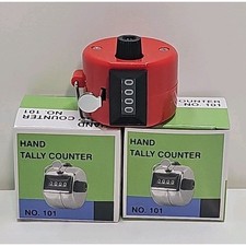 2pack Hand Tally Counter, Handheld 4 Digit Lap Counter, Manual Athletes/Golf/RUN