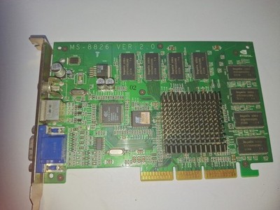    Grafikkarte NVIDIA AGP - VGA / S-Video / AV-Out - Retro Gaming / Vintag