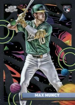 Max Muncy 2025 Topps Chrome Cosmic #40 RC Athletics