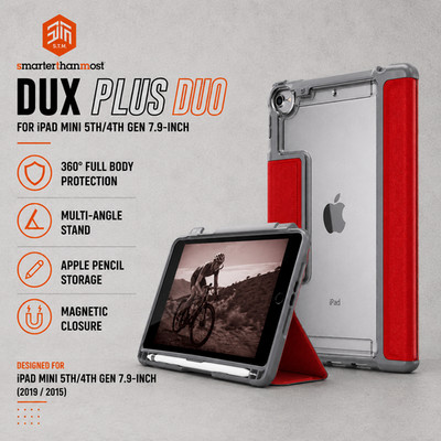 STM iPad Mini 5 & 4 Hülle (Mini 5. & 4. Generation 7,9'') Smart Folio Flip Cover