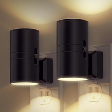 Plug In LED Night Lights Dusk to Dawn Sensor Dimmable 0-100LM Wall 1 2 4 Pack