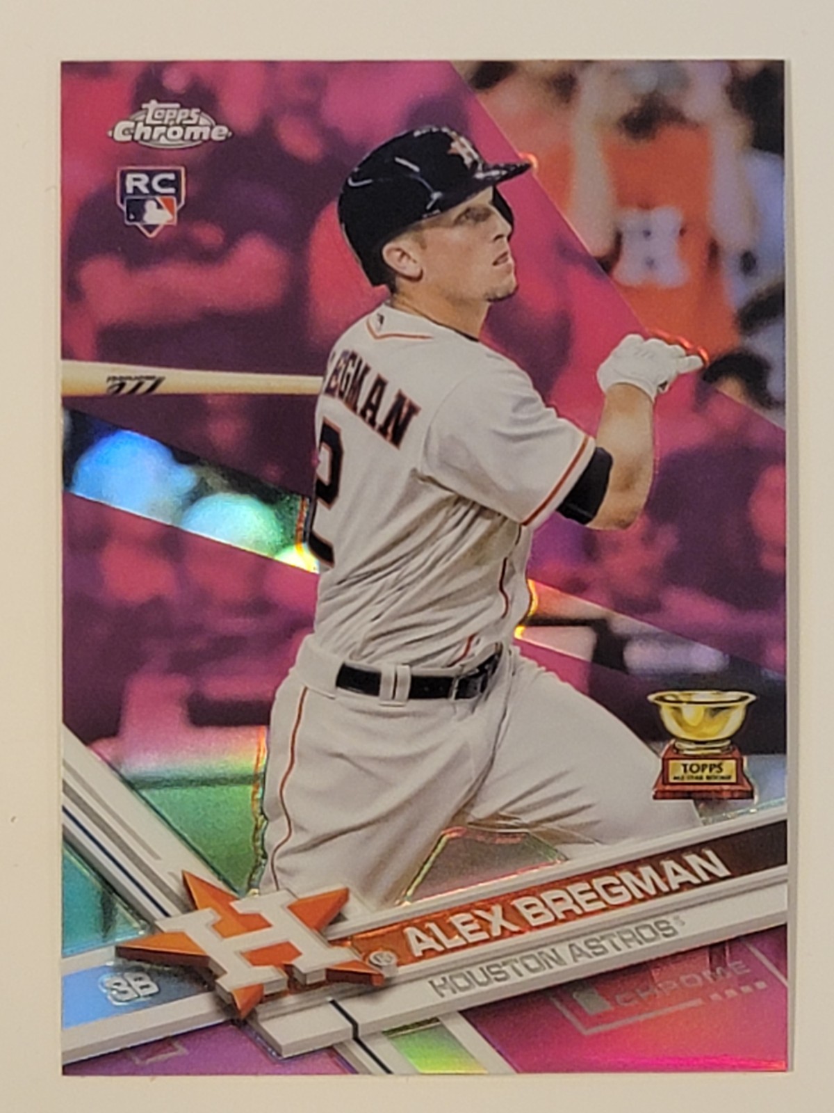 2017 Topps Chrome ALEX BREGMAN Pink Refractor Rookie RC #9 Chicago Cubs