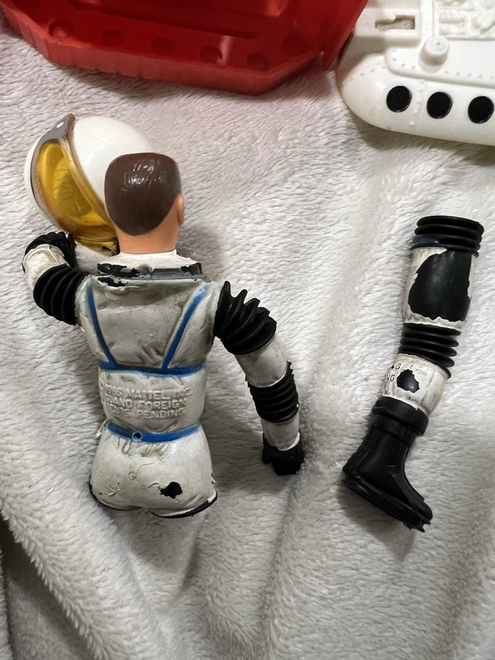 Lote de bonecos vintage 1967 MAJOR MATT MASONS SATÉLITE LOCKER brinquedos trenó G1NS - Imagem 3 de 4