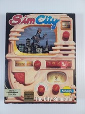 Vintage Sim City V1.1 Commodore Amiga Game w/ Box Manual image